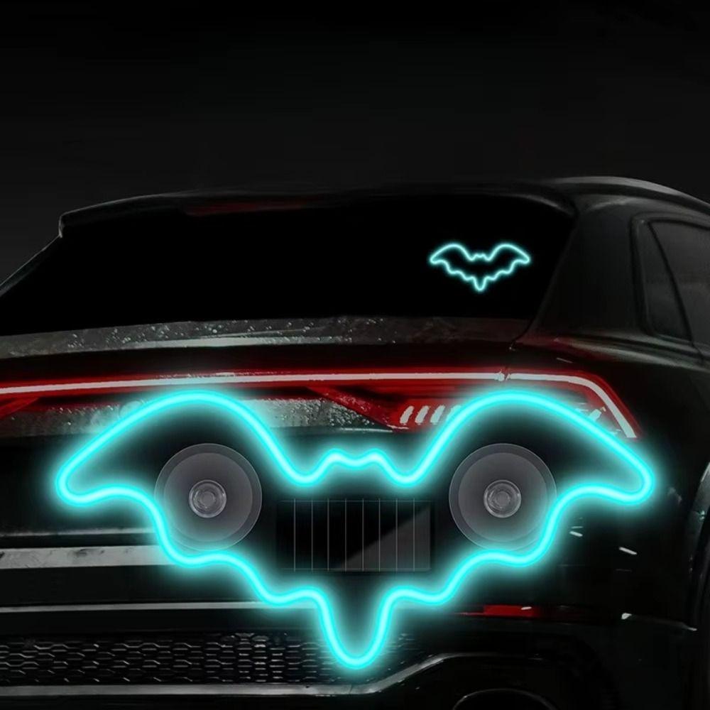 Dynamic Gradient Car Window Neon Light Wireless Atmosphere Breathing Lamp  Triangle Window