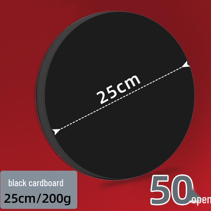 Двусторонняя черно-белая круглая крафтовая бумага для рисования.