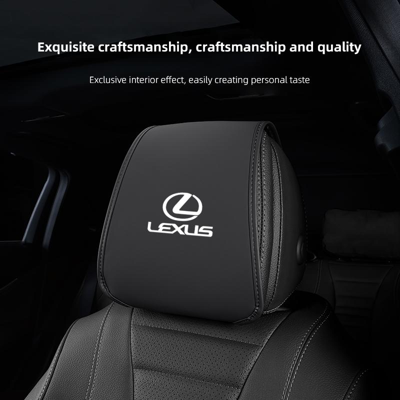 Для Lexus F SPORT ES RX NX LS UX LM LX GX LC RZ IS CT GS RC HS SC TX LBX IS300 Кожаный защитный чехол на подголовник автомобильного сиденья