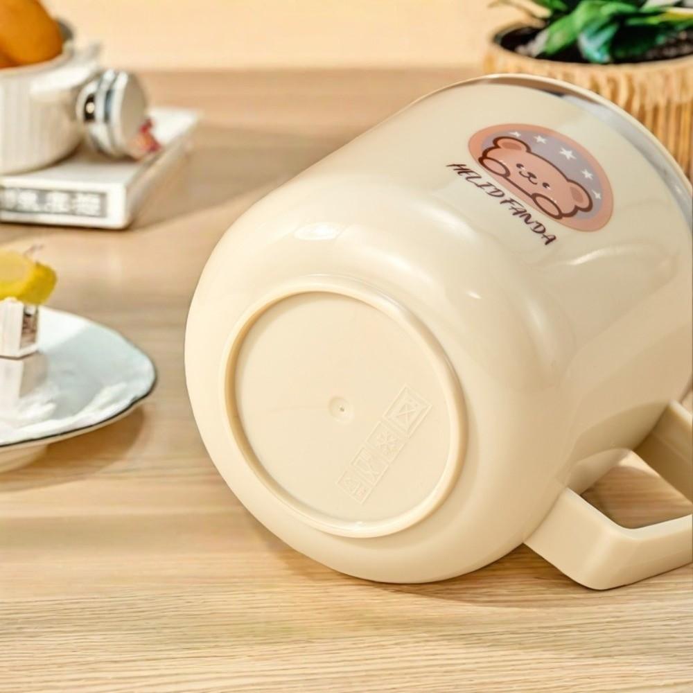 316 Stainless Steel Straw Water Cup Double Wall Drinking Cup Cute Insulated Mug for Children