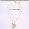 Titanium Steel Opening Book Pendant Stainless Steel Girls Text Locket  Neck Ornaments