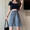New Summer Suit for Women with Loose Large Size Slim High Waist Casual and Versatile Wide-leg Pants