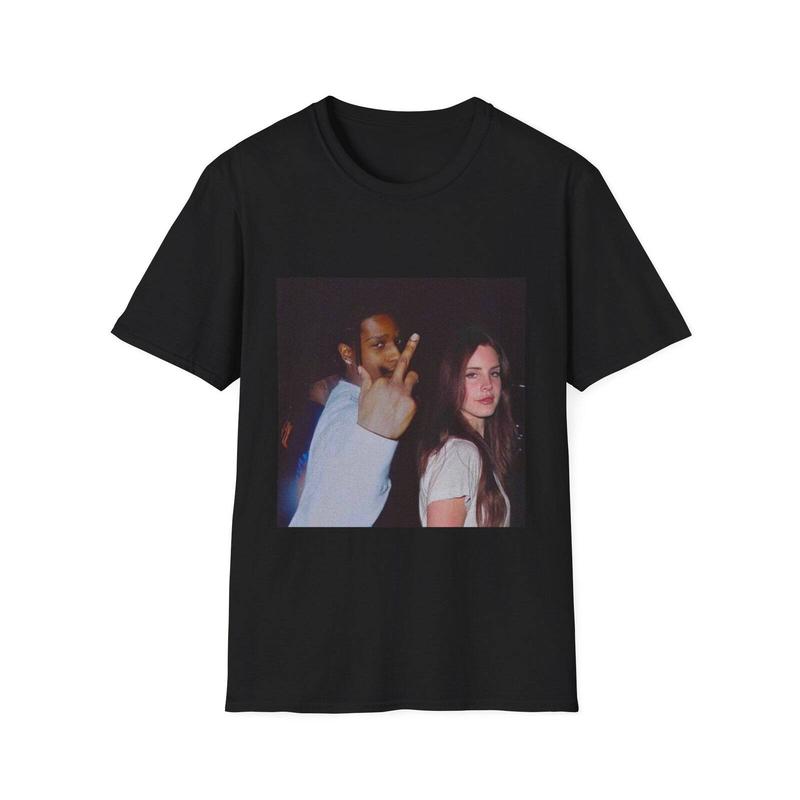 Asap Rocky Lana Del Rey, Винтажная футболка, Ретро унисекс футболка, Мерч рэп-исполнителей, Хип-хоп артист Графическая футболка