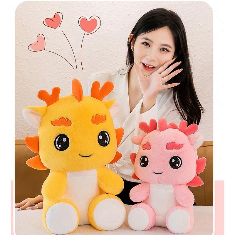 Cute Dragon Plush Toy For Girls Soft And Cuddly Stuffed Animal For Bedtime Companionship Heartwarming Birthday Gift 22cm)