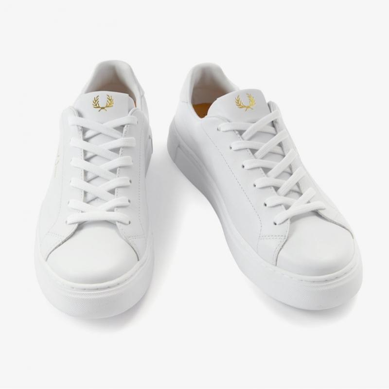 Fred Perry Мужские Белые Кроссовки B71 Кожаные
