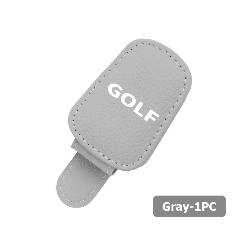 Valve Stems Caps Car Mounted Sun Visor Glasses Clip Leather Eyeglasses Storage For Volkswagen VW Golf 4 5 6 7 Polo Jetta Sagitar ze1