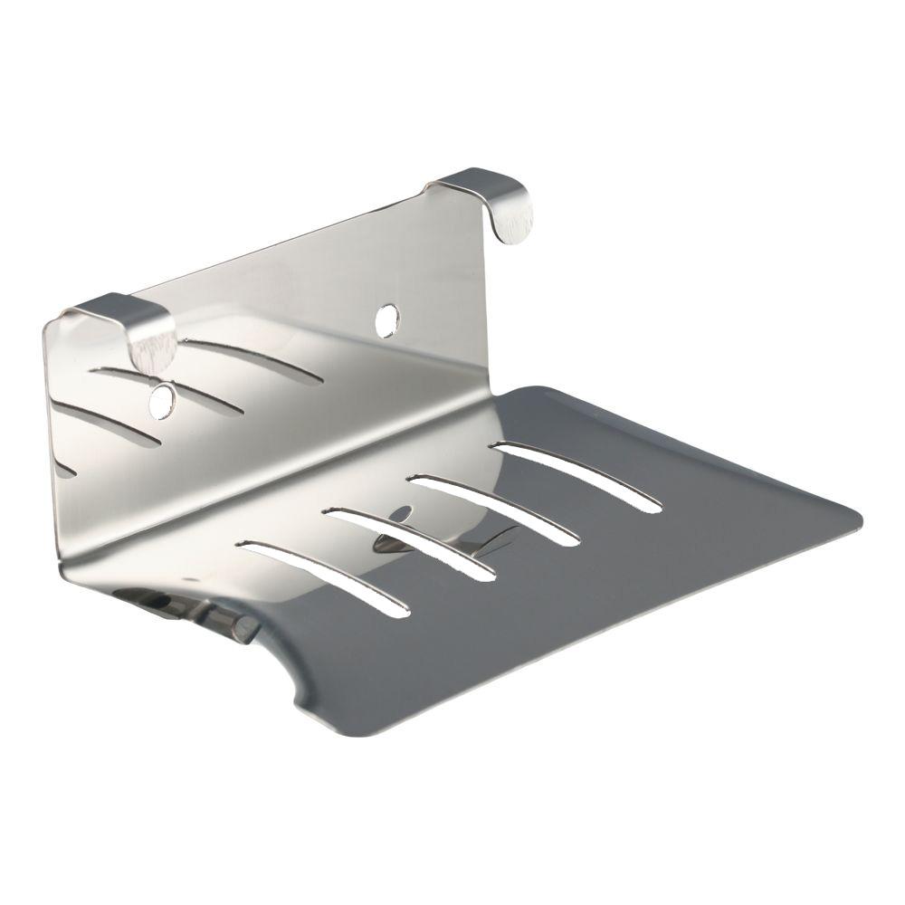 Silver/Black Bathroom Soap Holder Stainless Steel Stainless Steel Soap Dish  Kitchen