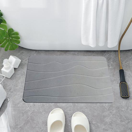 Bathroom Floor Mat Quick Absorbent Quick-Drying Diatom Mud Anti-Slip Bottom Entry Rug