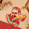Festive Chinese God of Wealth Fridge Magnets Traditional New Year Fridge Stickers  Spring Festival
