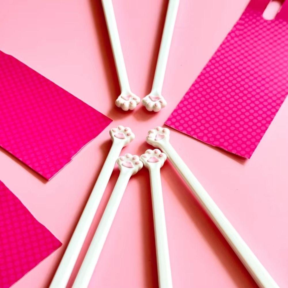 Reusable Cute Eating Chopsticks Comfortable Grip Pink Paw Food Clip  Cooking Tools