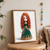 Disney Brave Merida DIY Painting Kit Classic Style Home Decor Craft Gift Idea Art Paint Set For Adults Wall Decor Creative Projects