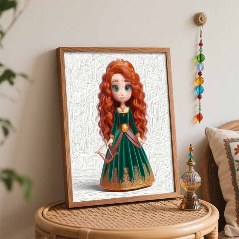 Disney Brave Merida DIY Painting Kit Classic Style Home Decor Craft Gift Idea Art Paint Set For Adults Wall Decor Creative Projects
