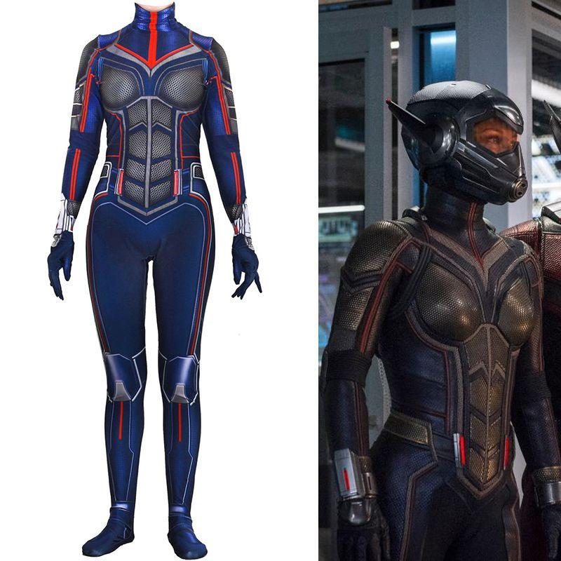 Изысканный облегающий костюм Человека-муравья и Осы для косплея супергероев для детей и взрослых