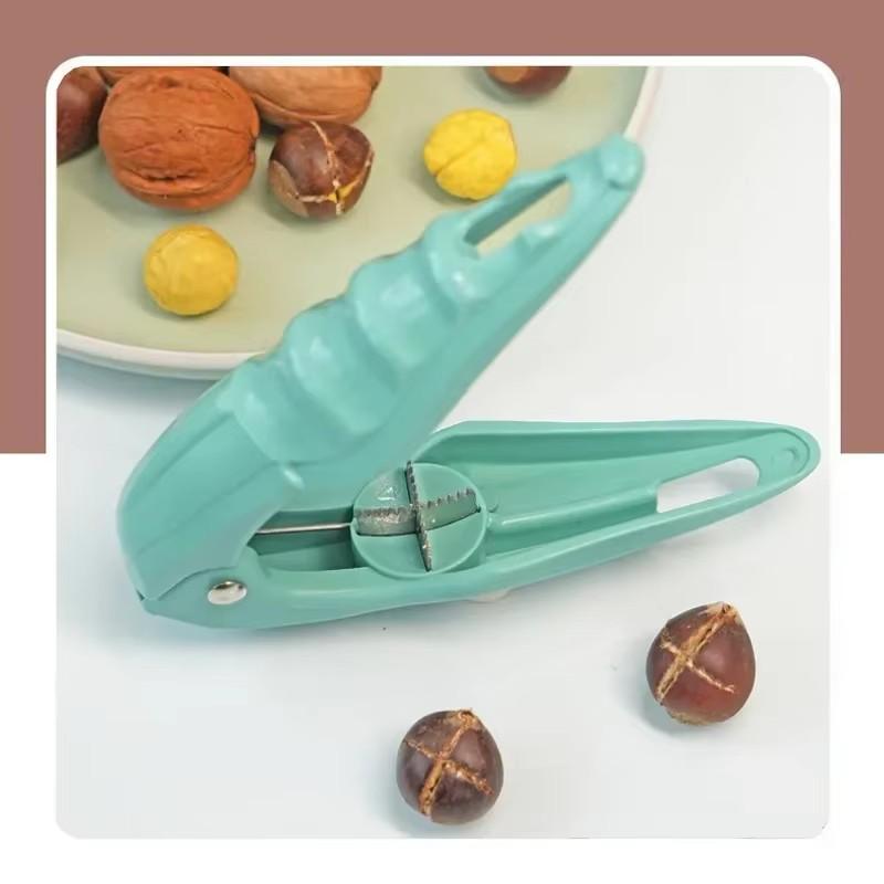 Stainless Steel Chestnut Clip Machine Nutcracker Opener Tool Nuts Walnut Cutter Sheller Multifunctional Kitchen Fruit Tools