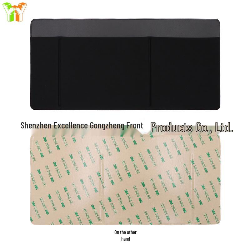 Multi-Pocket Adhesive Notebook Storage Bag for MacBook and Leica Mouse