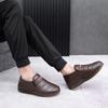 New Man Faux Leather Snow Plush Thicken Men’s Boot Handmade Winter Shoes Casual Comfortable Ankle Boots Loafers Men