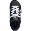 adidas Originals Superstar 2 Устойчивые к истиранию Низкие Детские скейтбордические кроссовки Черные Детские JI0214