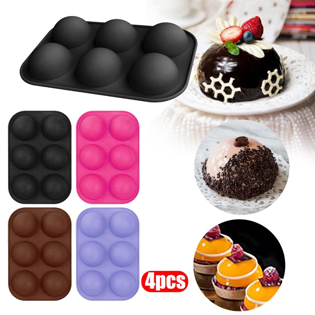 Полушаровая сфера, силиконовая форма для выпечки торта, кексов, шоколадного печенья, сковорода