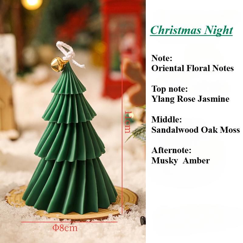 8X11 см Рождественская елка Ароматерапевтические свечи Подарки Соевый воск Настольные украшения Украшения для дома Творческие сувениры Форма циклона