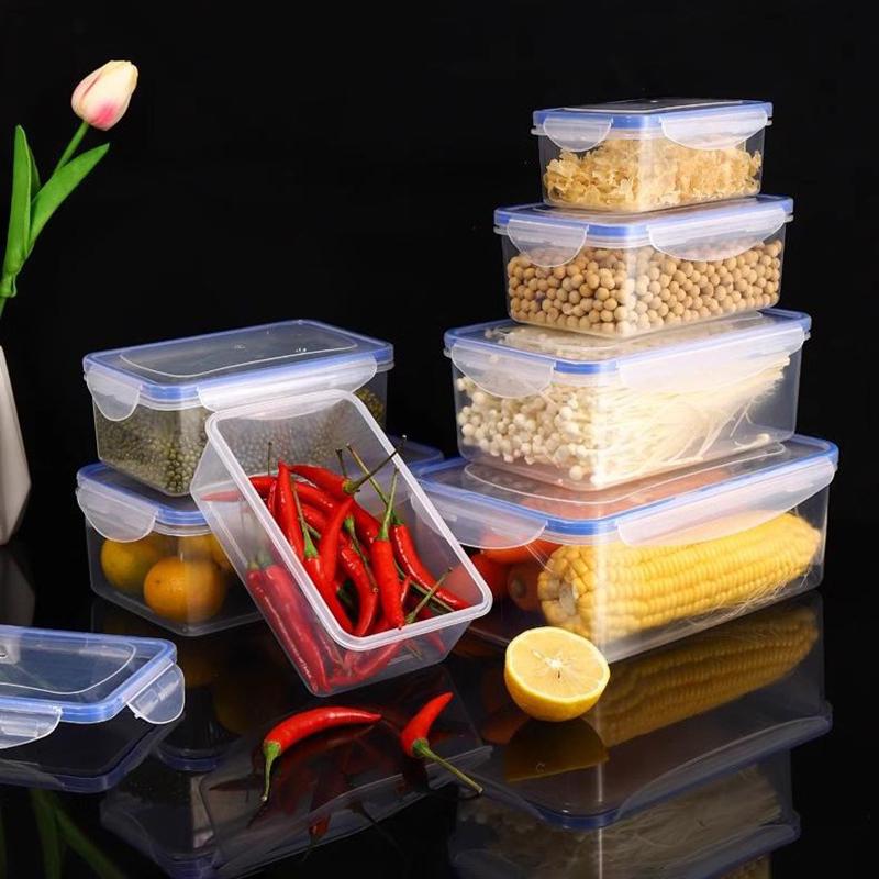550/1000/1500/2500 мл Контейнер для хранения продуктов в холодильнике с пластиковой крышкой Контейнер для сохранения свежести продуктов Ланч-бокс для пикника