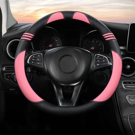 Чехол на руль, модный, устойчивый к поту, автомобильный стиль, искусственная кожа, подушка для грузовика