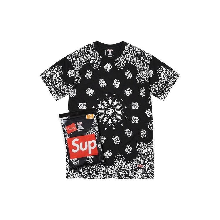 Supreme Хейнс Футболки без бирок с банданой, 2 шт., унисекс SUP-FW22-330