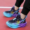 Boys' Lightweight Leather Non-Slip Rotary Buckle Casual Running Shoes