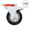 VidaXL 12 Pcs Swivel Casters 100 Mm