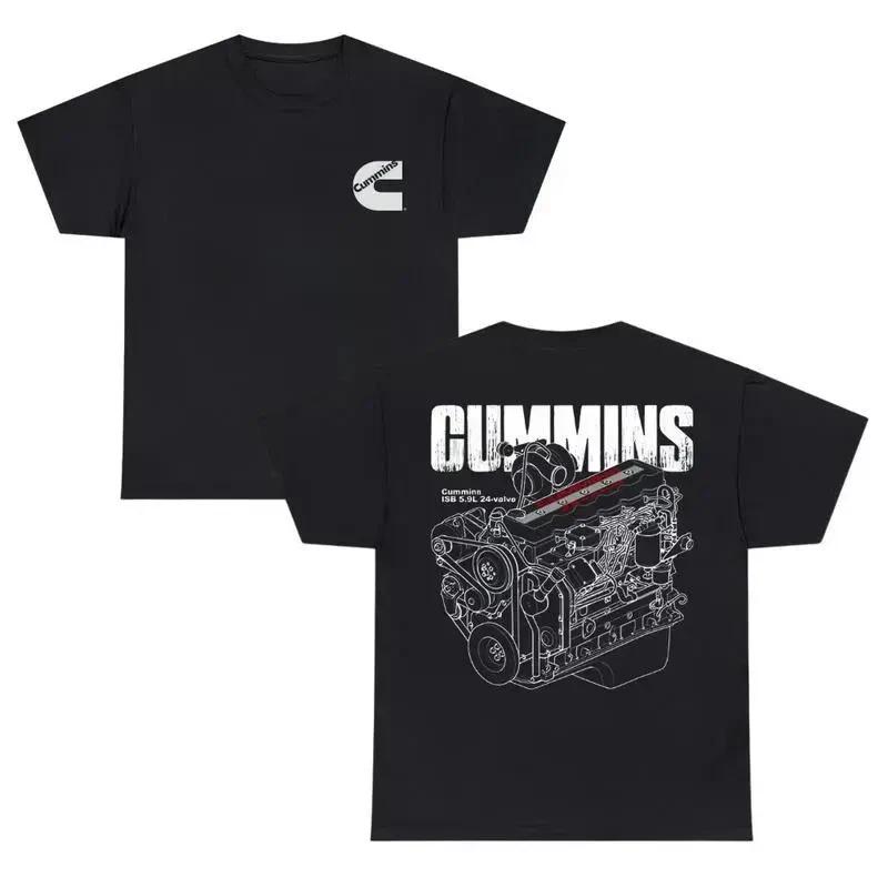 Cummins "ISB 5.9L 24-Valve" T-Shirt – Bold Engine Schematic Graphic Tee, Premium