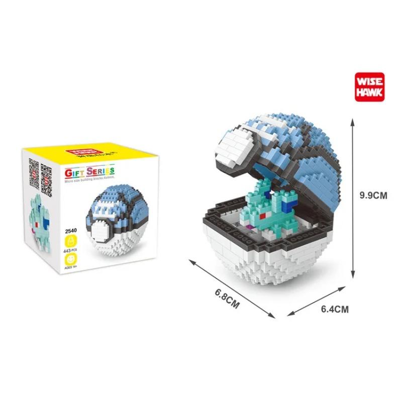 Мяч микро строительные блоки Пикачу Иви Чармандер Psyduck Magikarp Lapras DIY мини-кирпичные фигурки игрушки для детей