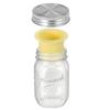Multi-functional 16/24 Oz Salad Glass Jars Leak-Proof with Sauce Cup Mason Jar Sealed Wide Mouth Food Storage Jar Lunch Prep