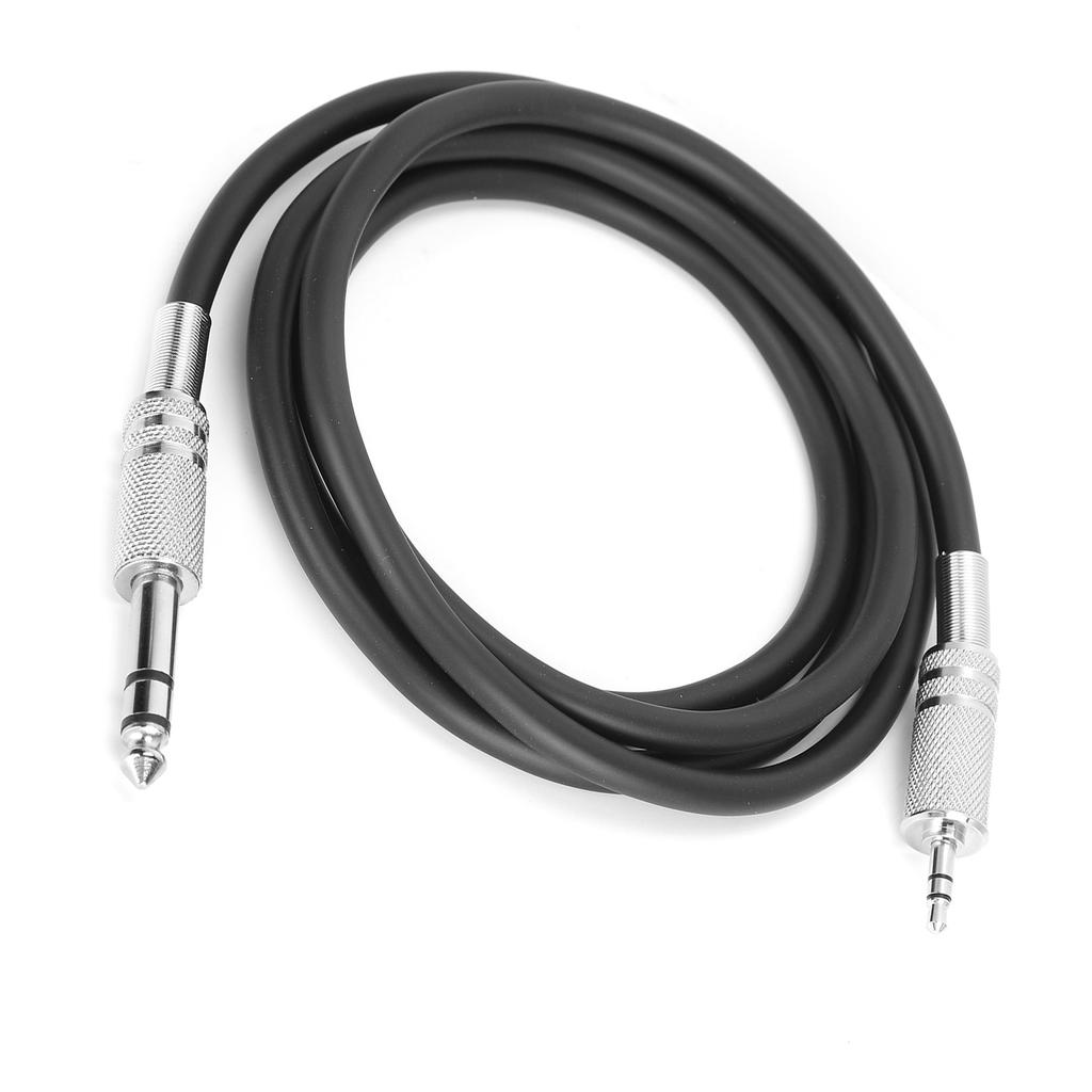 Audio Cable 3.5mm (1 8 Inch) Male to 6.35mm (1 4 Inch) Male TRS Stereo Audio Adapter CableBlack 1.5m 4.9ft