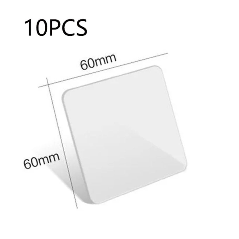 10pcs Super Strong Double Sided Nano Stickers Wall Hangings Sticky Tape Resistant Adhesive Patch