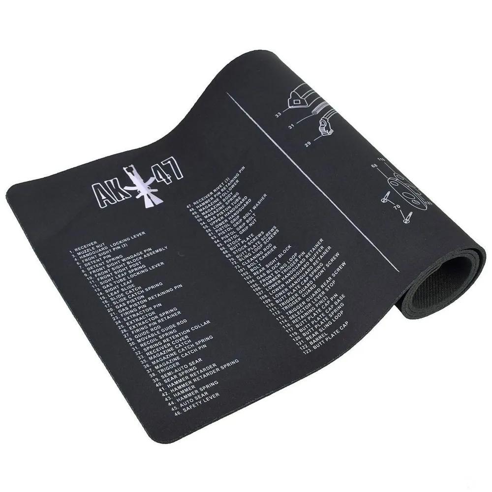 Thermoplastic Fiber Rubber Gun Cleaning Bench Mat Cleaning Accessory Gun Model Gaming Pad Mouse Pad Table Desk Mat, 2mm Thickness