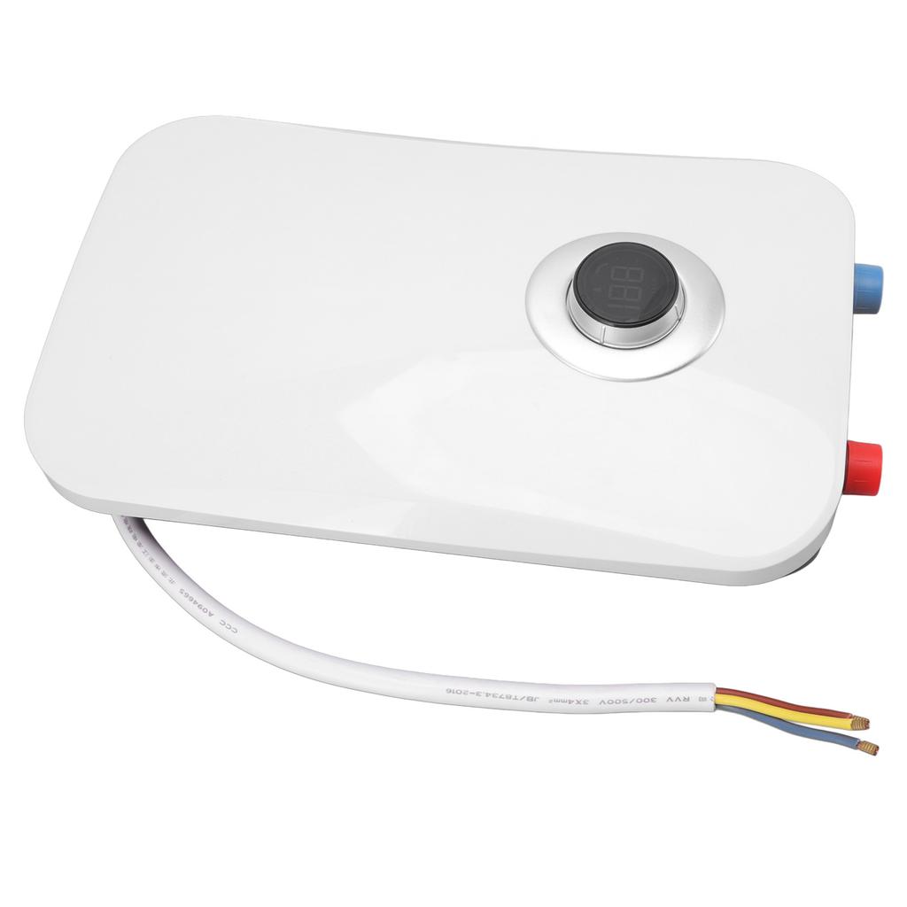 Проточный водонагреватель мощностью 7500 Вт с защитой от перегрева и интеллектуальным термостатом. Водонагреватель с