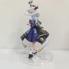 Anime Game Genshin Impact Kamisato Ayaka Dancing Fan Pvc Figure Figurine 23cm Toy Model Statue Doll