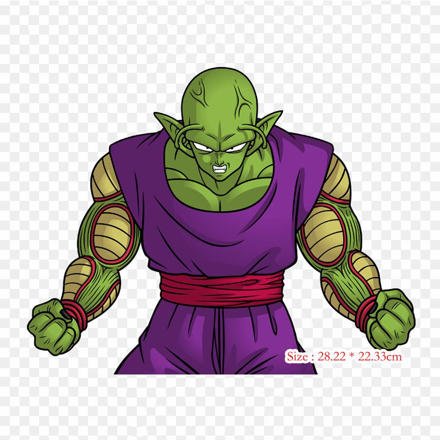 Patches For Clothes Bag Iron On Thermal Stickers Dragon Ball Oc Goku Frieza Pattern Washable Heat Transfer