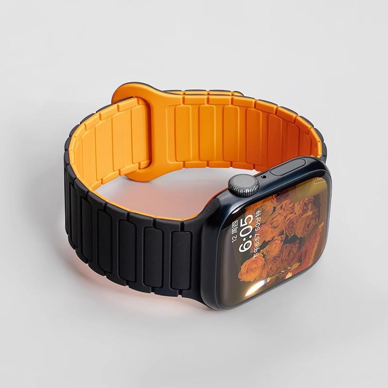 Силиконовый ремешок Jingyi для Apple Watch S7/S8/S9/S11 и iWatch10 с магнитной застежкой