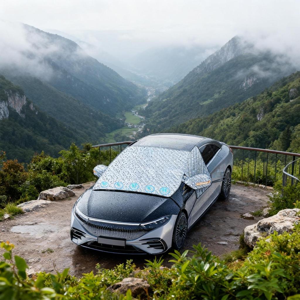 Чехол на лобовое стекло от снега Магнитный протектор лобового стекла Переднее лобовое стекло Блок против снега для зимних снежных дней Ледяной дождь