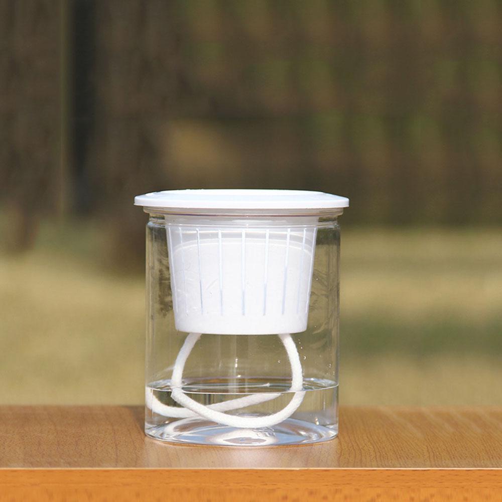 Прозрачный самополивающийся цветочный горшок для растений PP Resin Planter Home Garden Decor