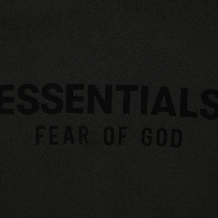Men's Fear of God Essentials Long-Sleeve Polo 'Jet Black'