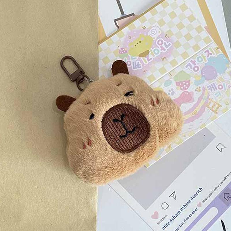 Creative Capybara Keychain Lovely Cartoon Pendant Funny Mini Fashion Keychain Kawaii Backpack Decoration Accessories Gifts