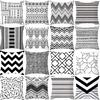 Black and White Geometric Abstract Pillow Cover for Home Modern Simple Car Pillow Sofa Square Cushion Cover