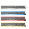 Automobile Door Strip 3PC Bumper Carbon Fiber Pattern Universal Modification Pedal Anti-Collision Door Edge Protector Sticker Anti-Stepping Trim