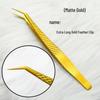 Золотые Прецизионные Пинцеты для Наращивания Ресниц: Сетка, Перо, Дельфин, Цветущие стили