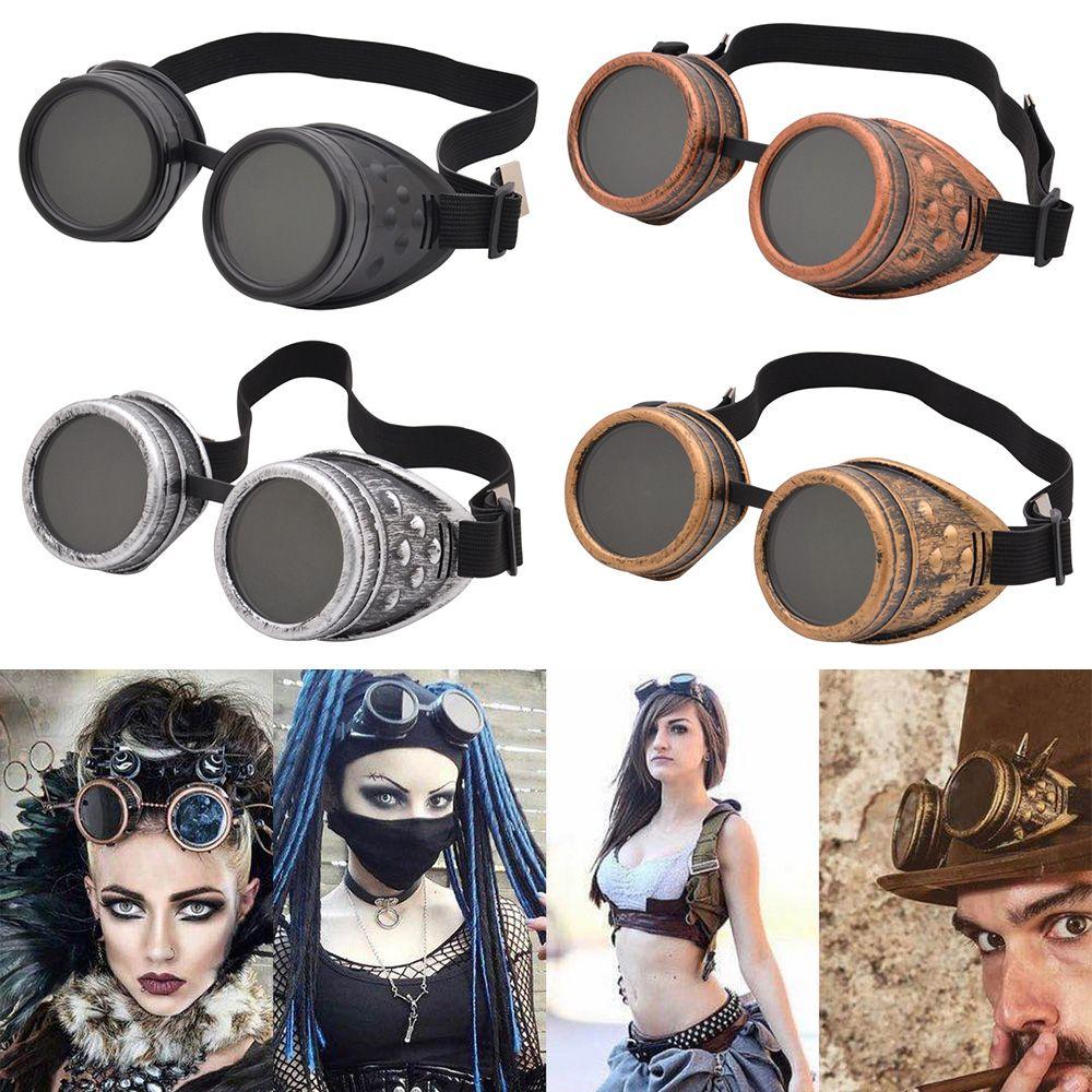 Vintage Steampunk Goggles Glasses Victorian Motorcycle Goggles New Cyber Goggles  for Men Women