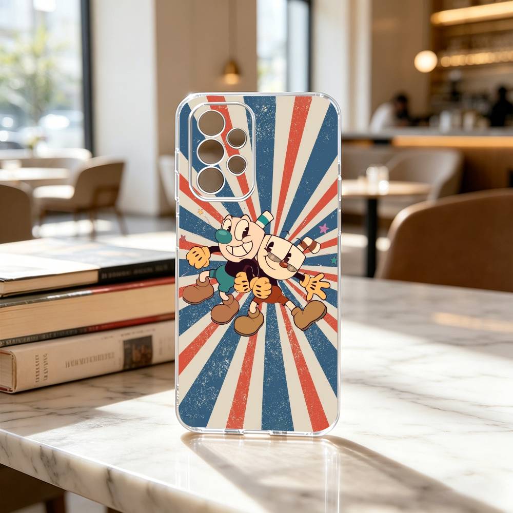 P-Popular C-Cuphead Game Phone Case For Samsung S25,S24,S21,S22,S23,S30,Ultra,S20,Plus,Fe Transparent Cover