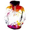 Colourful Graffiti 3D Graphic Hoodies For Women's Sweatshirts Casual Fashion Pullovers Hooded Designer Clothes Sweatshirt Tops