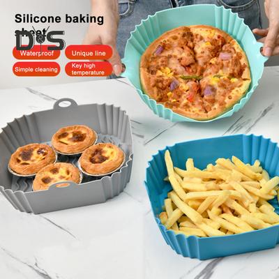 Жаростойкий лоток для гриля, прочная силиконовая кастрюля для фритюрницы, пищевая продукция