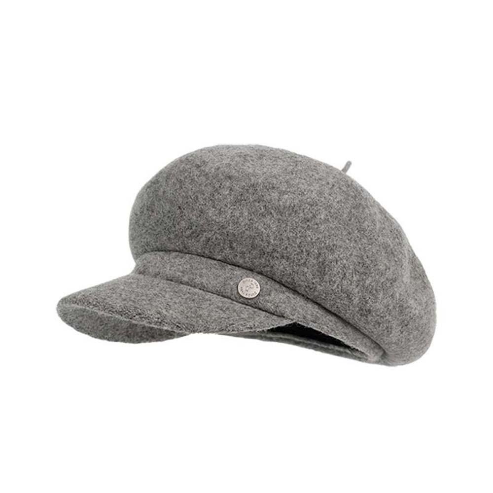 Casual Solid Color Wool Beret Cap Dome Knitted Female Painter Cap Big Head Circumference Versatile Octagonal Brimless Hat Spring